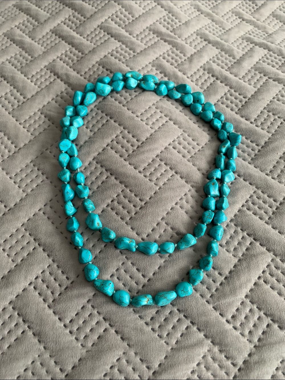 Turquoise Bead Necklace - Vibrant Blue Statement Jewelry